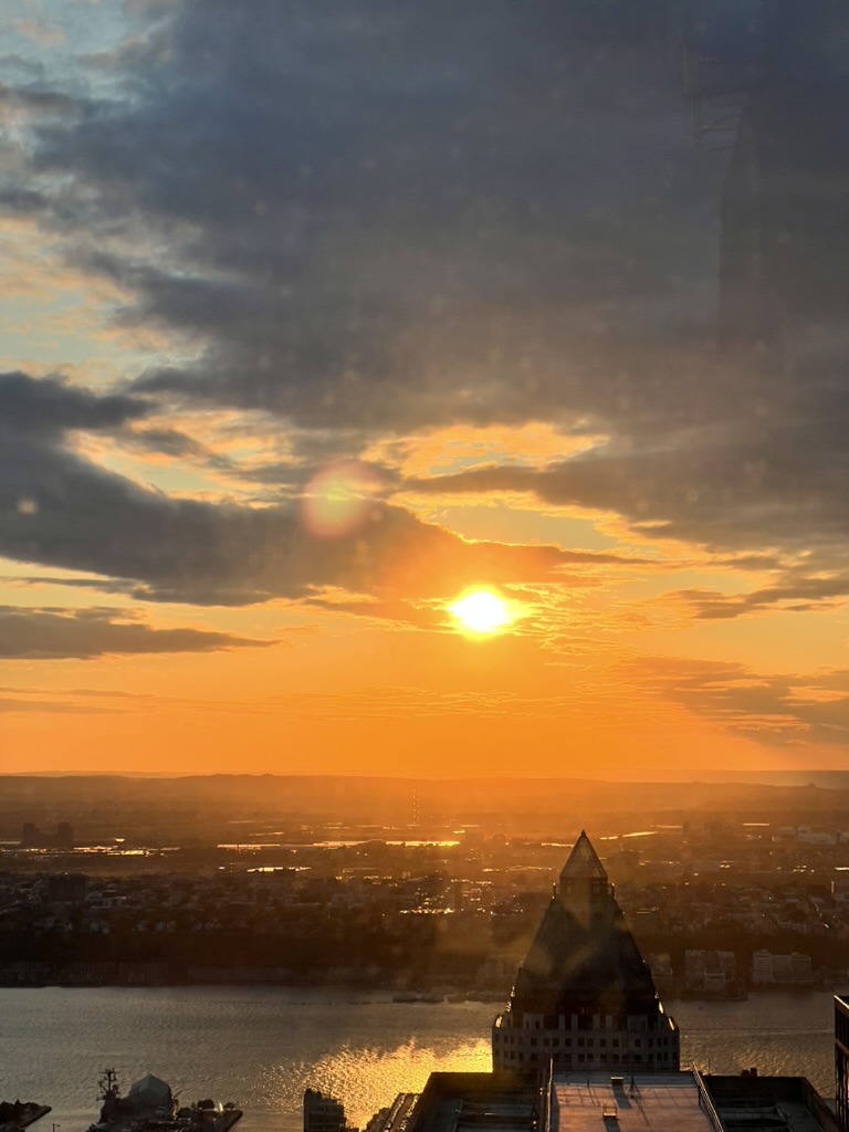 Sunset at Rockefeller Center